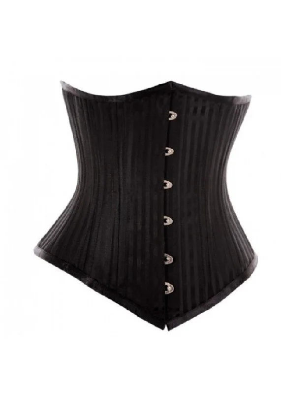 Waist - training corsets for long - term figure shapingWT-UB LONGER BLACK/BLACK STRIPE JACQ