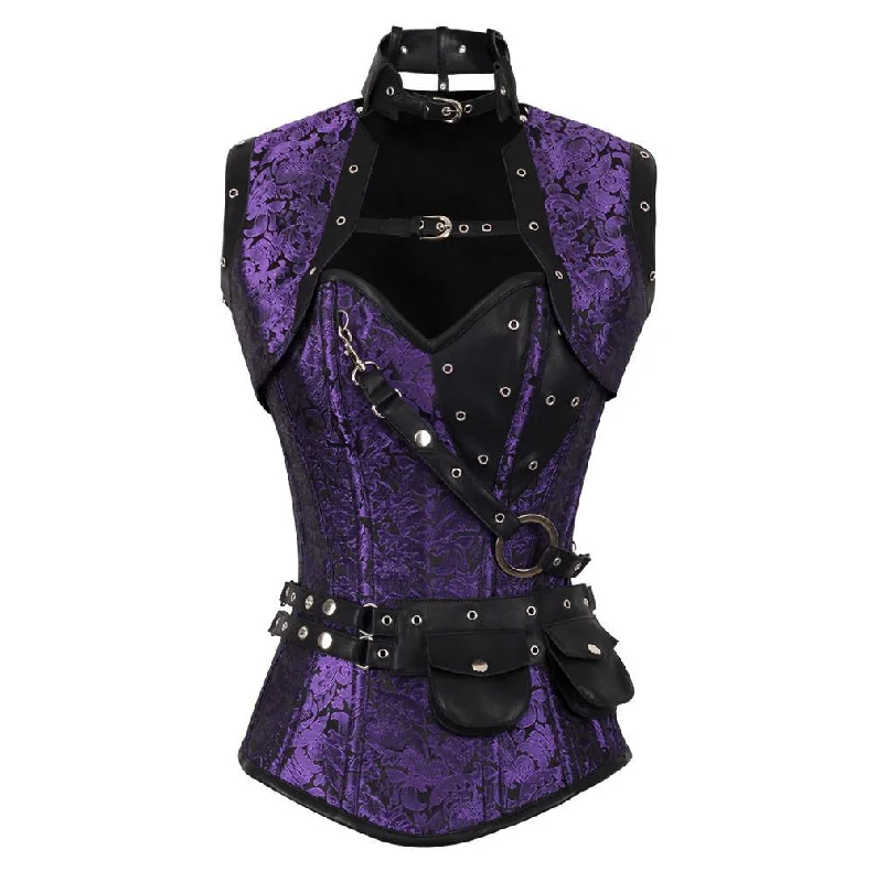 Geometric - printed bustiers for a modern and trendy lookAlany Steampunk Corset