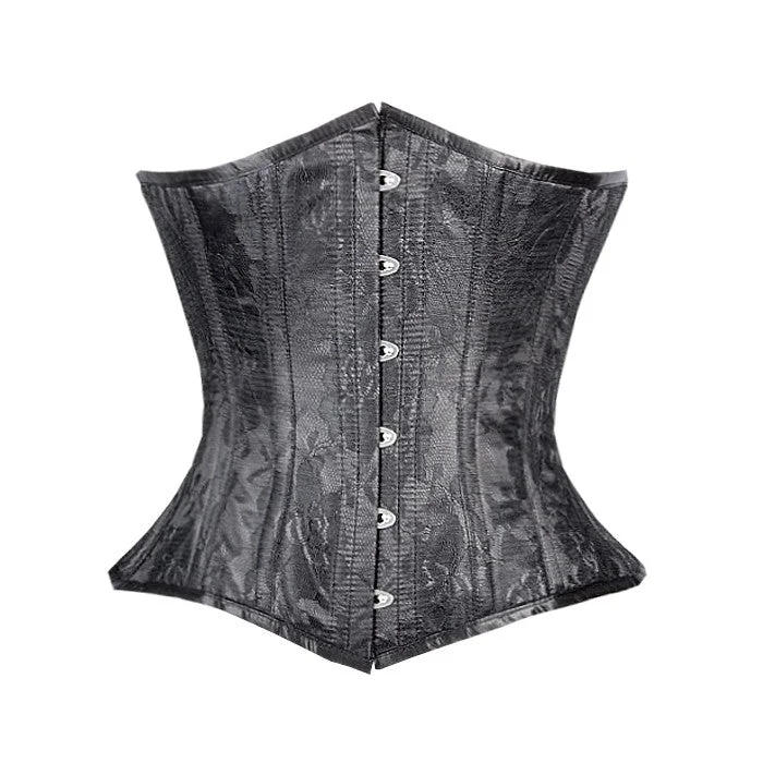 Red corsets for a passionate and attention - grabbing styleAntoine Black Net Overlay Underbust Corset