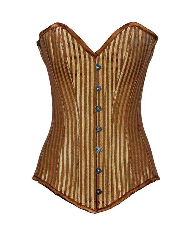 Vintage - style women's bustiers with lace and bowsBlackett Longline Overbust Corset