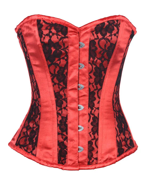 Red corsets for a passionate and attention - grabbing styleJulieth Overbust Corset