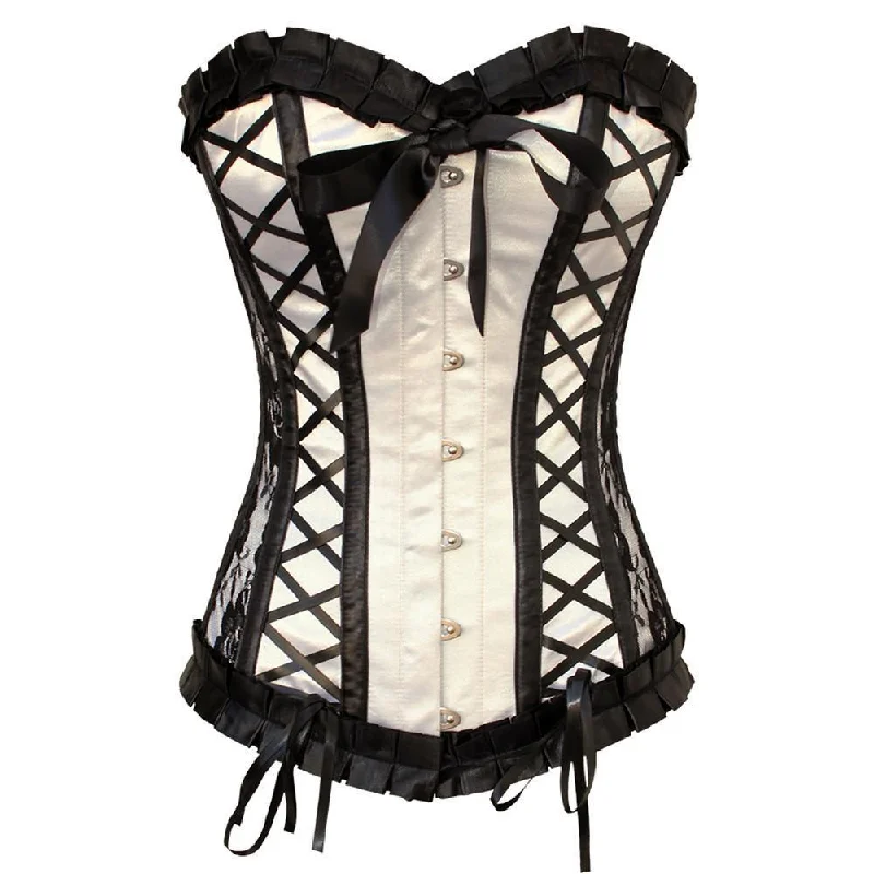 Retro - 1950s corsets with a cinched waistInha Longline Overbust Corset