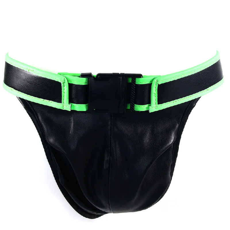 Seamless Lingerie for WomenOuch! Glow In The Dark Front Buckle Jock Strap /XL