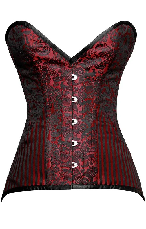 Floral - patterned corsets for a romantic and spring - like feelDiego Brocade Overbust Corset