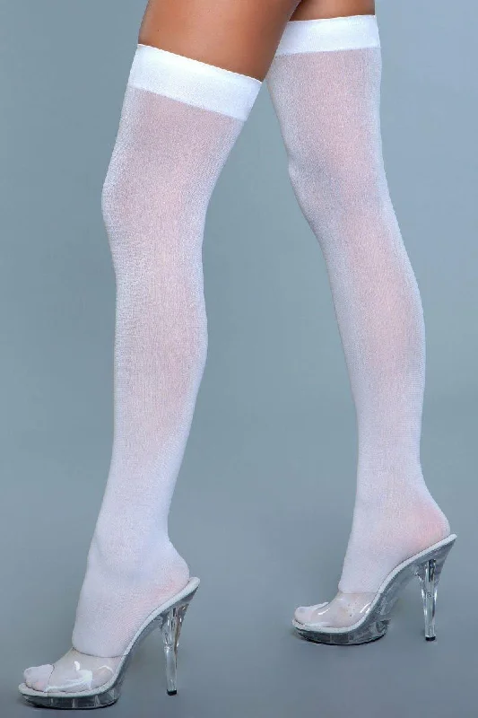 Tights with Suspender BeltsOpaque Thigh Highs