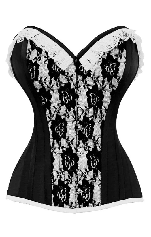 Black bustiers for a classic and versatile lookKerr Laced Rose Widow Black Corset