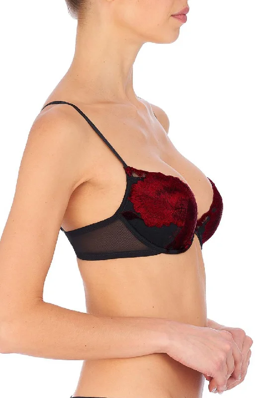 Women's Lingerie for AnniversariesNatorious embroidered demi contour bra