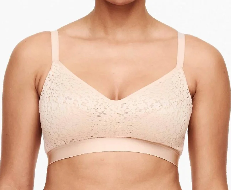 Eco-Friendly Organic Lingerie for WomenNorah Comfort Supportive Wirefree Bra In Nude Blush