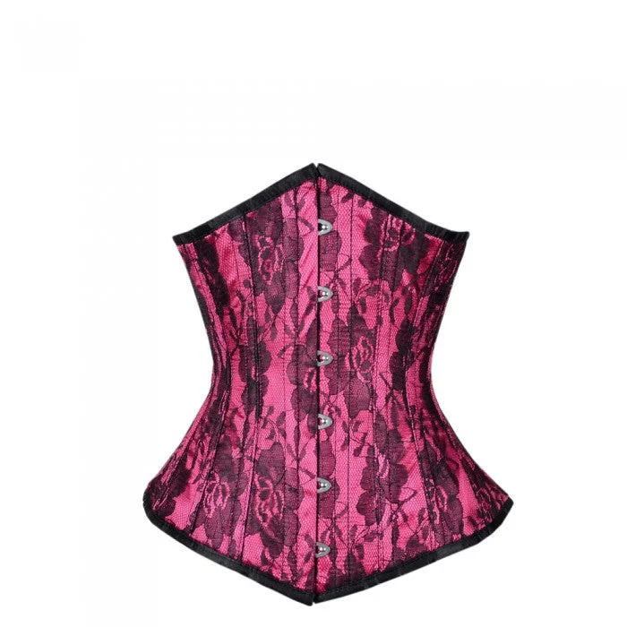 Halloween - themed corsets for a spooky costumeAtinkson Lace Overlay Steel Boned Underbust Corset