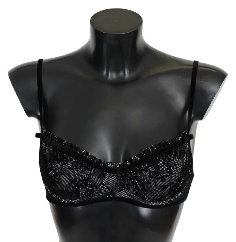 Women's Valentine's Day LingerieErmanno Scervino Mesh Balconcino Bra Nylon Women's Underwear