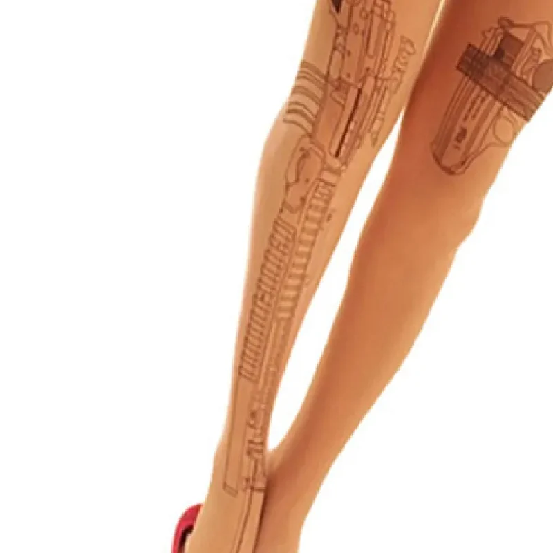 Women's Tights with PatternsGunning- the Gun Print Sheer Tights