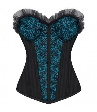 Neoprene corsets for a stretchy and form - fitting styleIsobel Gothic Overbust Fashion Corset With Cups