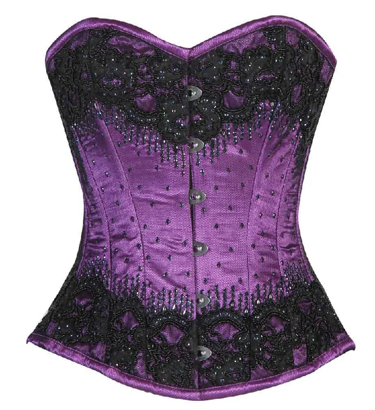 Satin corsets with a shiny and elegant finishEstrella Overbust Corset