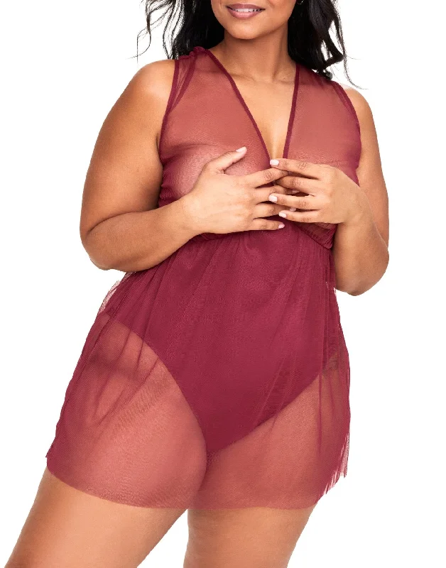 Women's Lingerie with Soft Cup BrasLismore Women's Plus-Size Babydoll Lingerie