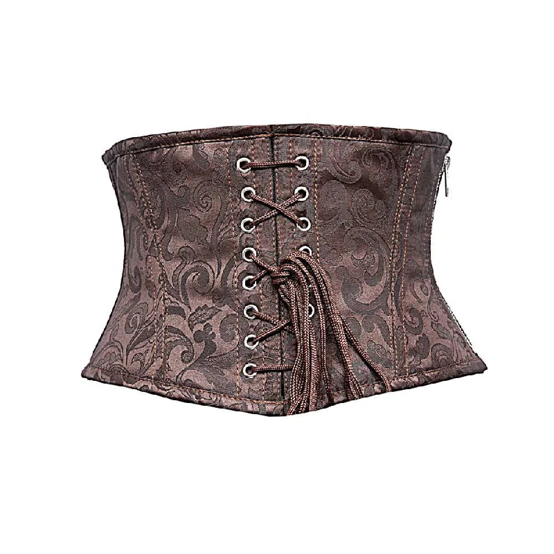 Steampunk - themed bustiers with brass accentsCarlie Custom Made Corset