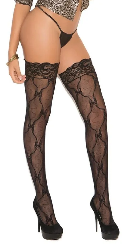 Women's Tights with PatternsStay Up Lace Thigh Highs with Back Seam