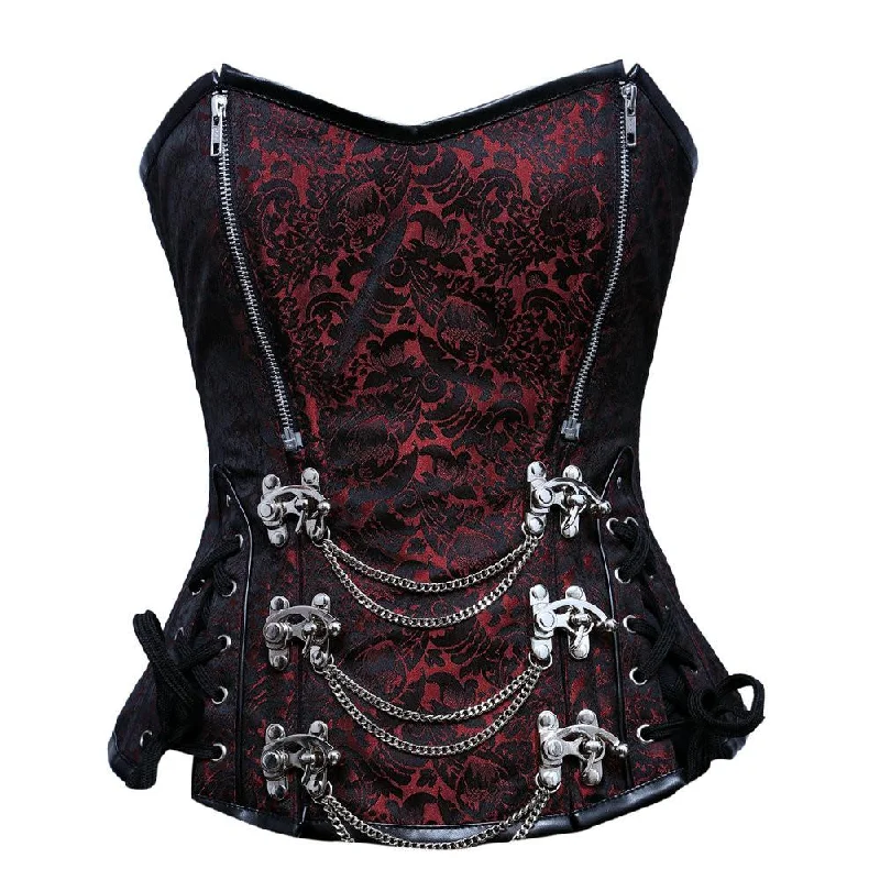 Red corsets for a passionate and attention - grabbing styleMilagros Steampunk Overbust Corset