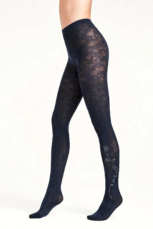 Tights for Dance PerformancesJackie Tights In Navy Opal/black/blue Crystal