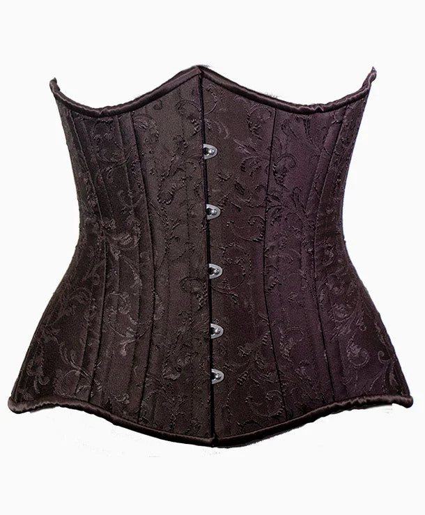 Anti - chafe bustiers for comfortable movementTemptress Underbust in Brown Brocade