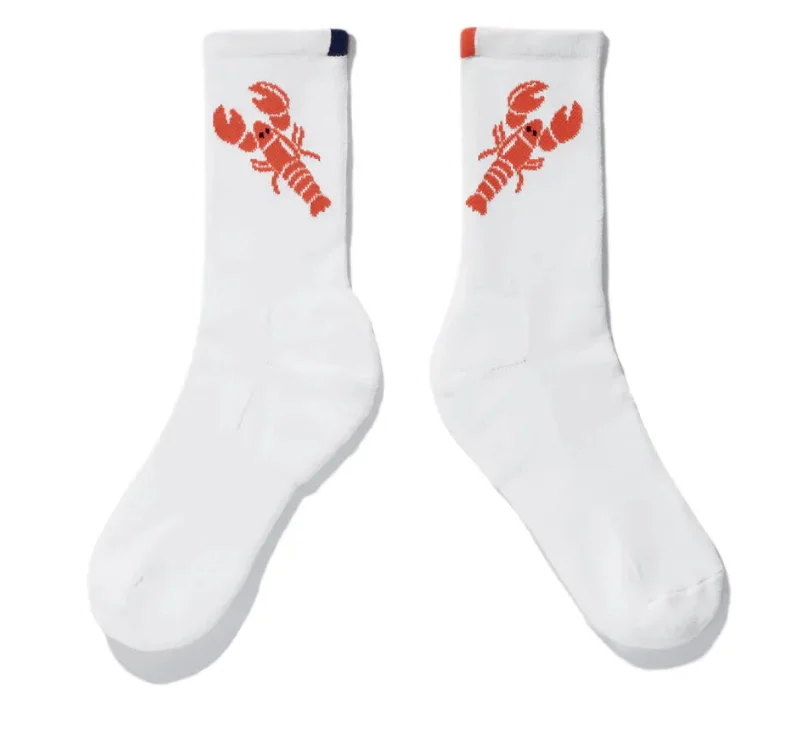 Women's Lingerie with Thigh-High StockingsWomen's Lobster Sock In White