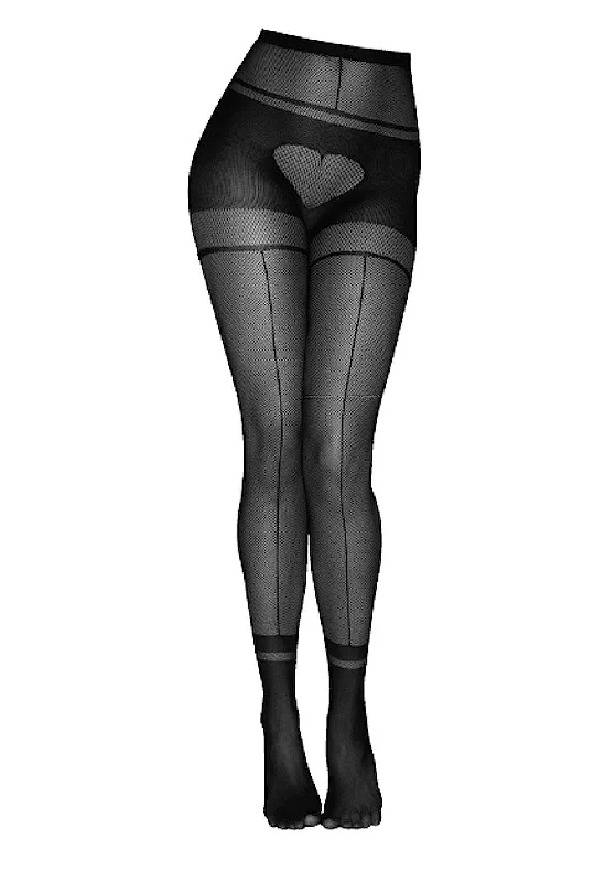 Fashion Tights for WomenI Heart U Tights - Black