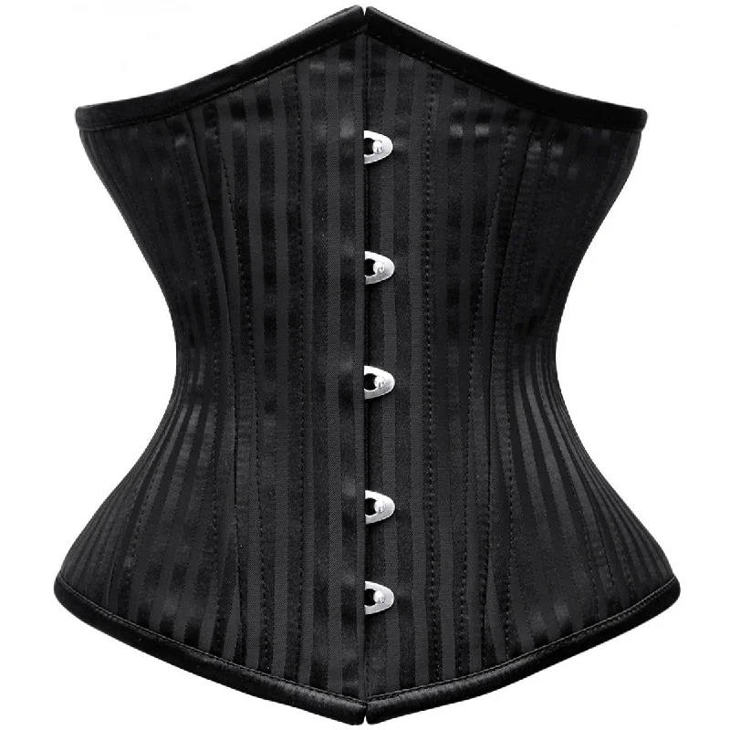 Bohemian - style corsets with tassels and embroideryWT-UB BLACK/BLACK STRIPE JACQ