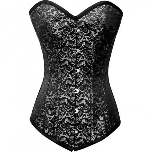 Geometric - printed bustiers for a modern and trendy lookTeresa Longline Overbust Corset