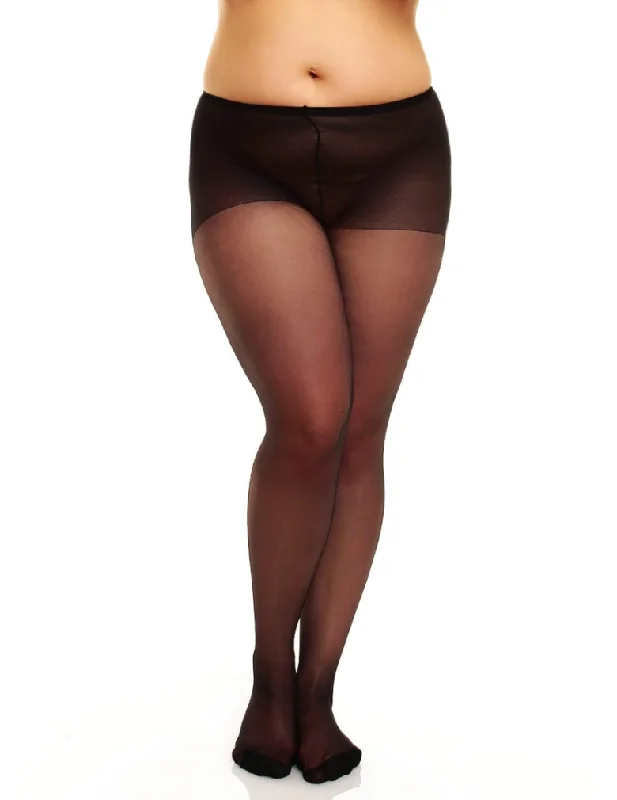 Color Block Tights for WomenGlamory Hosiery Tights 50570 Amore20 Black