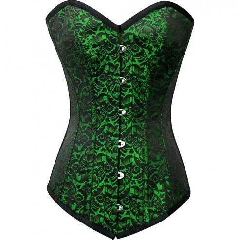 Gothic - inspired bustiers featuring dark colors and studsOlha Longline Overbust Corset