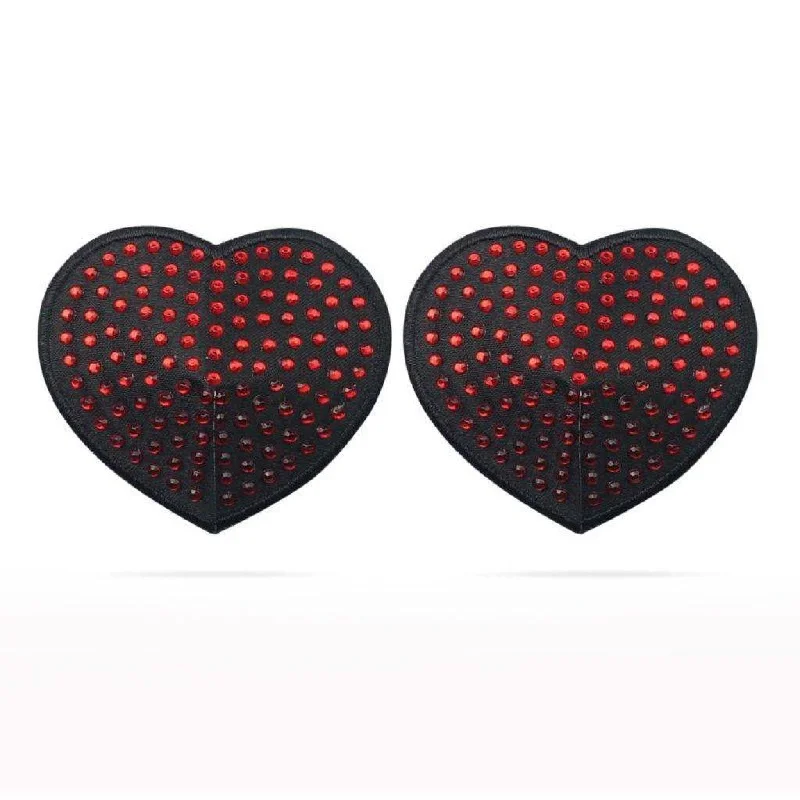 Women's Chemises and BabydollsReusable Red Diamond Heart Nipple Pasties