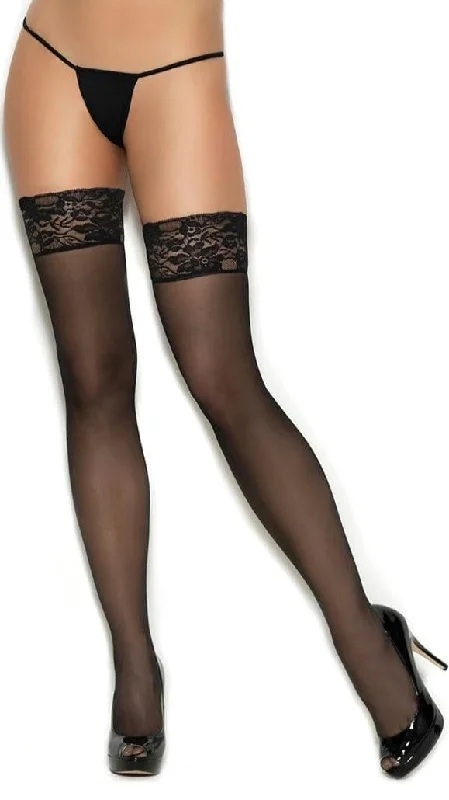 Polka Dot Tights for WomenSheer Thigh Highs with Stay Up Lace