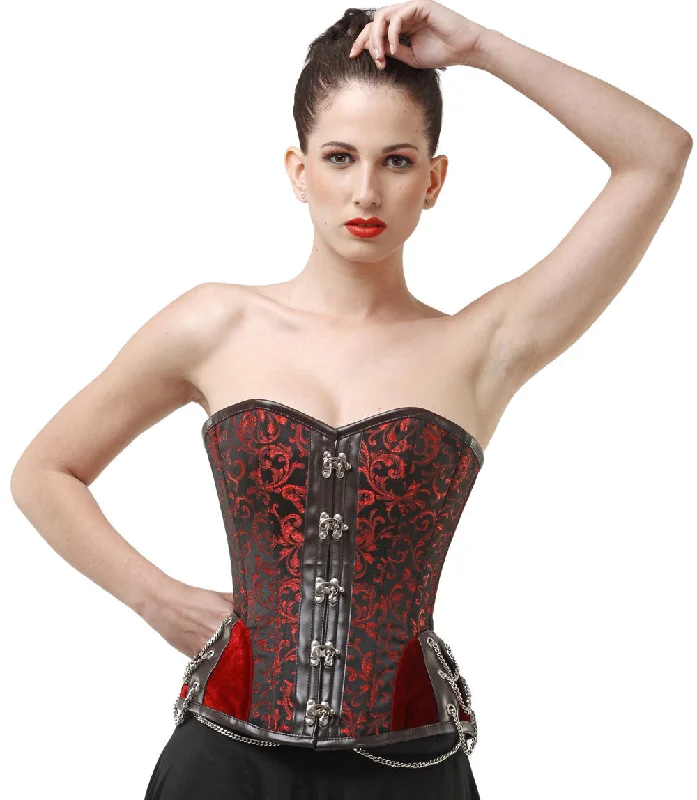 Victorian - era corsets with intricate boning detailsJeanne Overbust Corset