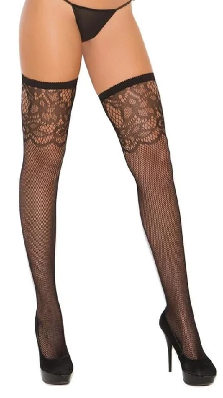 Leopard Print Tights for WomenPlus Size Fishnet Thigh Hi with Scroll Lace Top