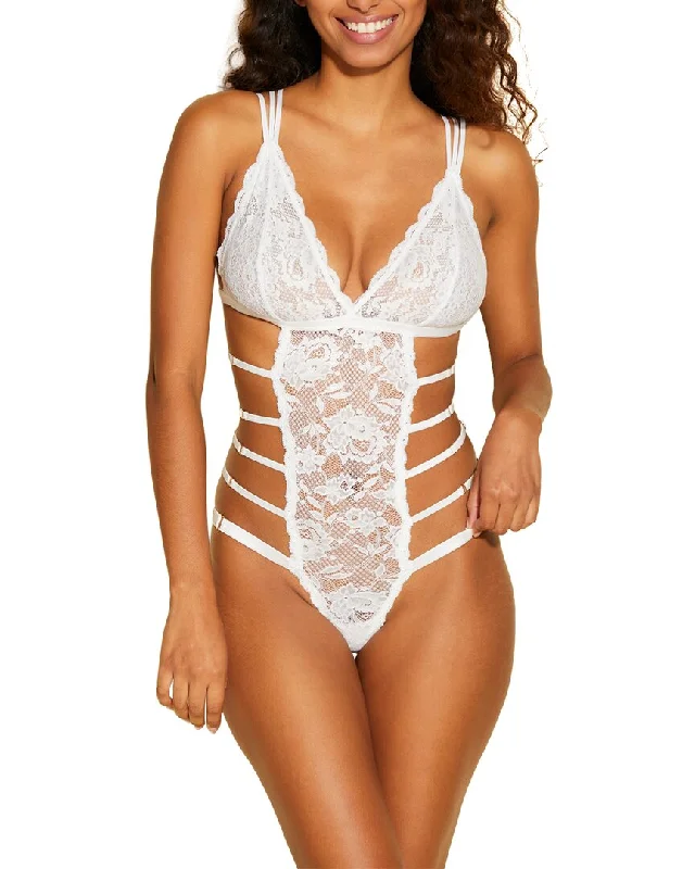 Women's Lingerie with Embroidery DetailsCosabella Never Say Never Strappy V Teddy