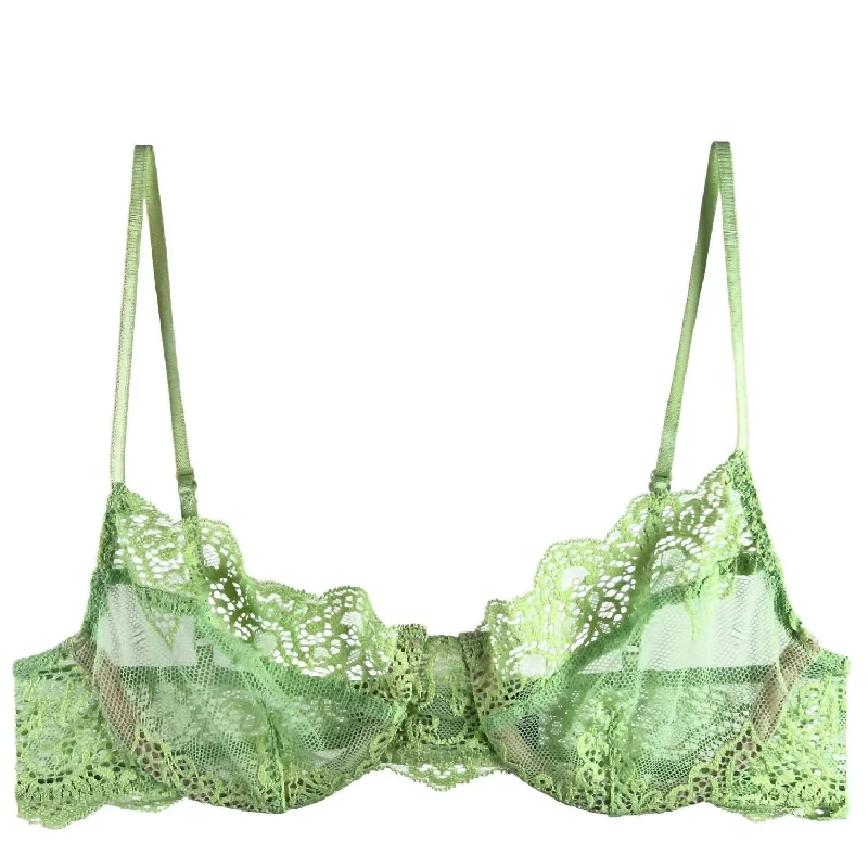 Women's Lingerie with Embroidery DetailsSo Fine Lace Underwire Bra In Cucumber