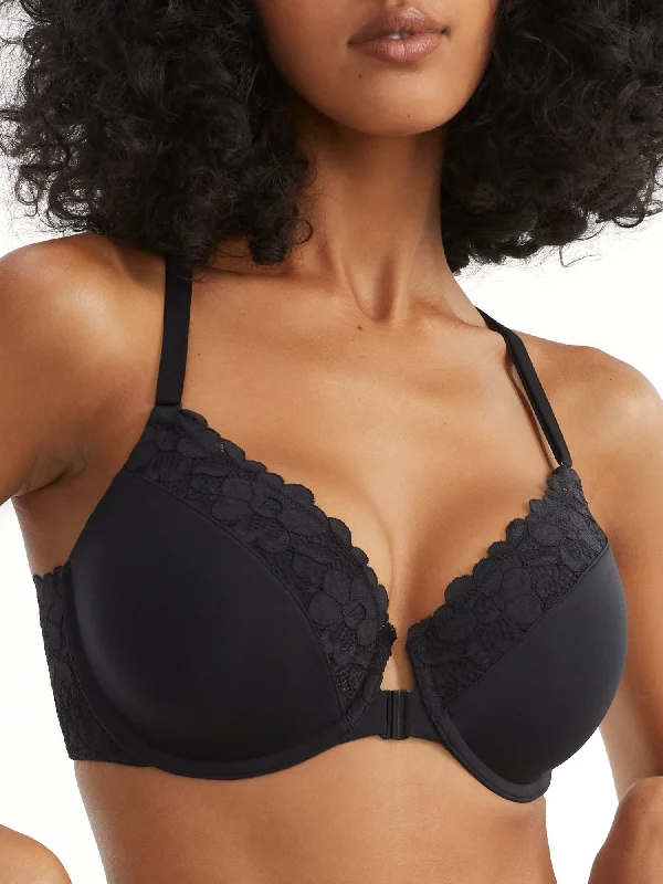 Women's Lace Push-Up BrasBare Women's The Effortless Front-Close Lace Bra