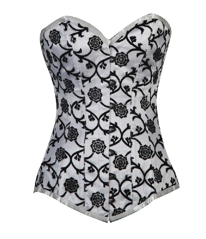 Geometric - printed bustiers for a modern and trendy lookEnya Longline Overbust Corset