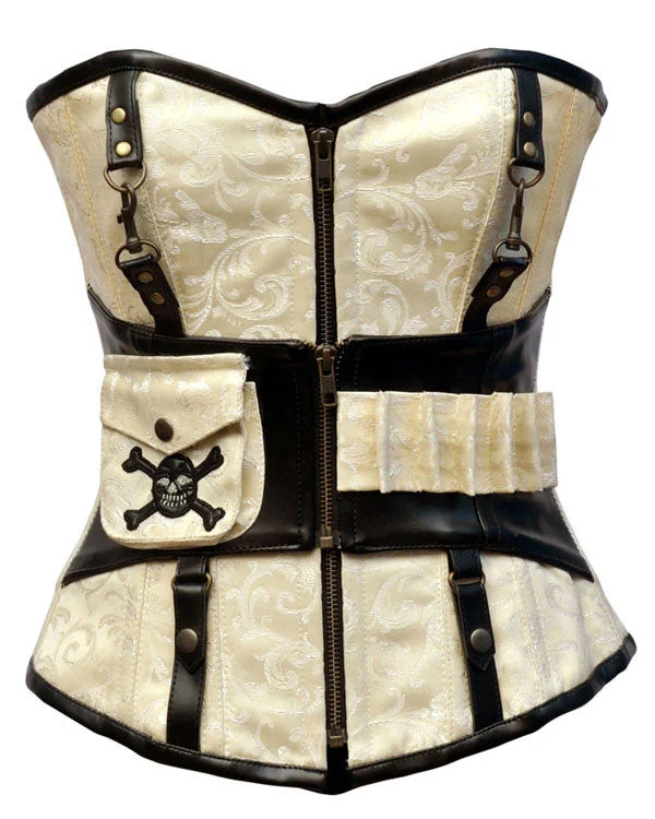 Cotton - blend bustiers for breathabilityKaitlin Steampunk Corset