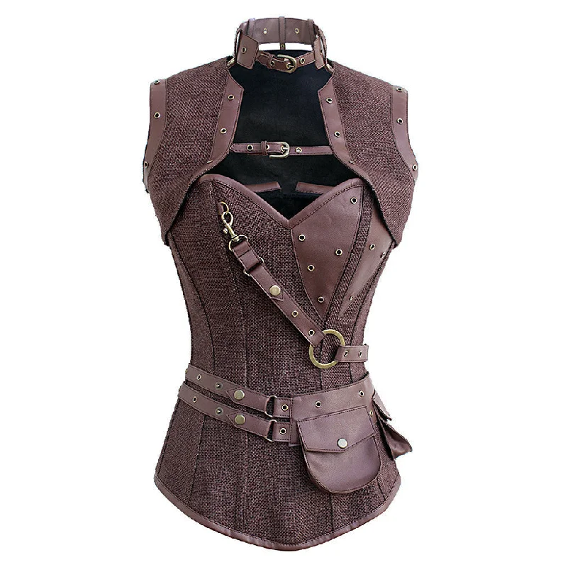 Animal - print bustiers for a wild and fierce styleAli Steampunk Corset