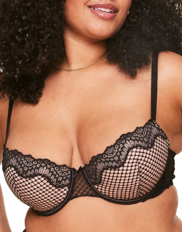 Vintage Inspired Lingerie for WomenRubie Women's Plus-Size Push Up Demi Bra