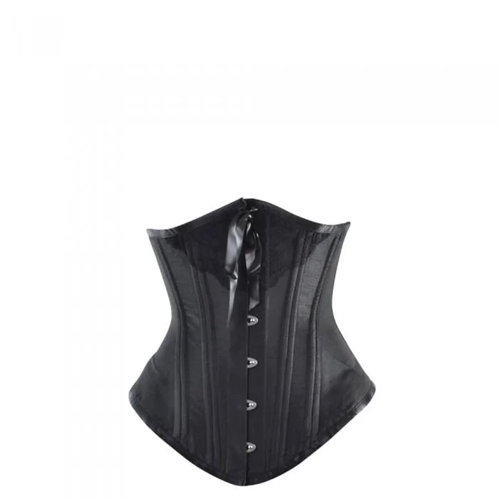 Burlesque - inspired bustiers for a performance lookAntione Black Vintage Bow Victorian Underbust Corset