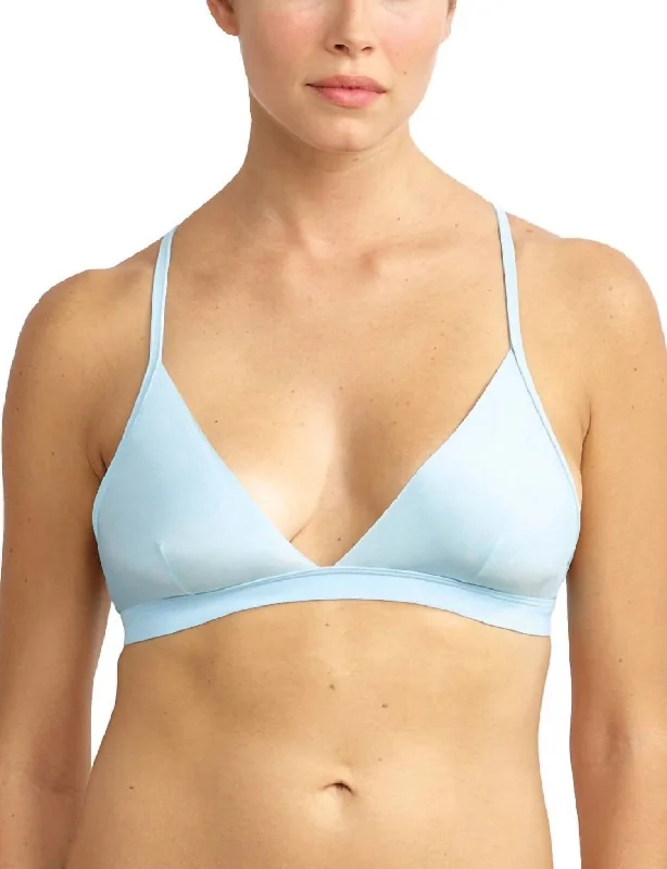 Lingerie with Adjustable Straps for WomenWomen's Crown Embroidered Bralette In Something Blue