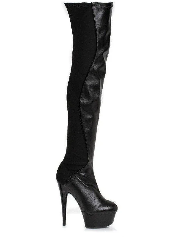 Breathable Tights for WomenEllie Shoes E-609-Unique 6" Thigh High Woman's Boot.