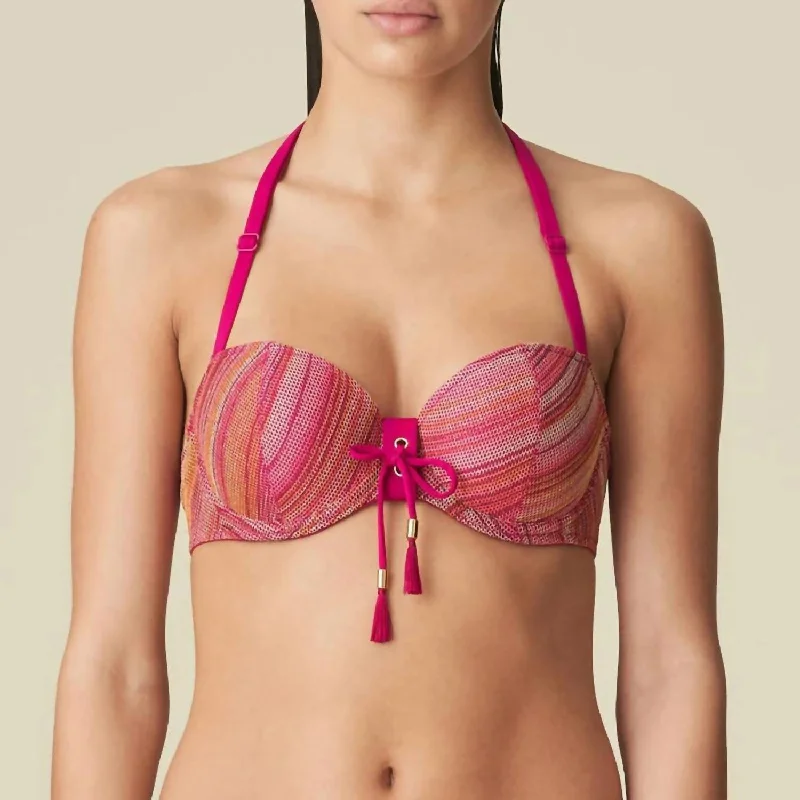 Women's Lingerie with Convertible StrapsEsmee Balcony Bra In Rose