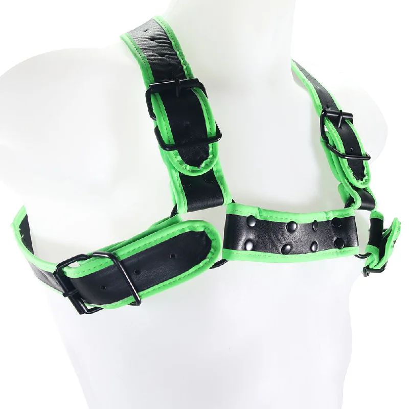 Women's Lingerie with Matching RobesOuch! Glow in the Dark Buckle Bulldog Harness /XL