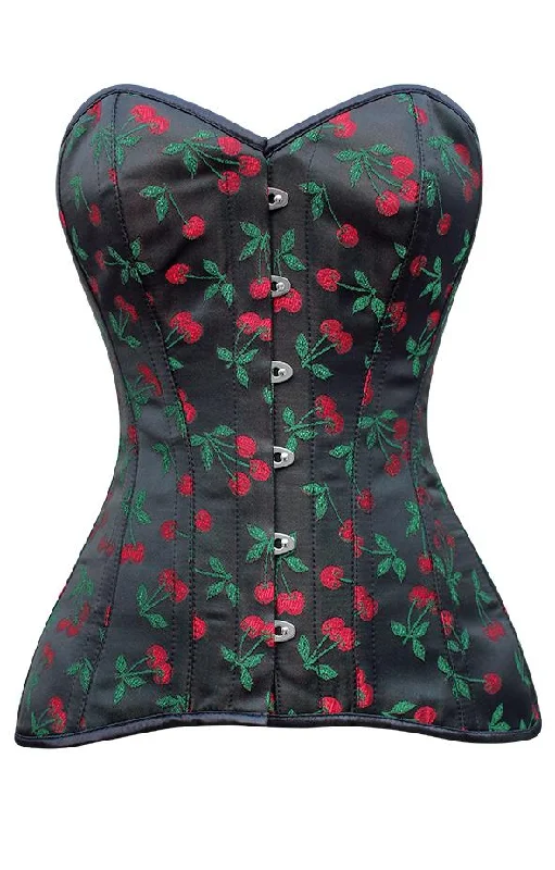 Compression bustiers for a slimming effectSavic Cherry Brocade Overbust Corset