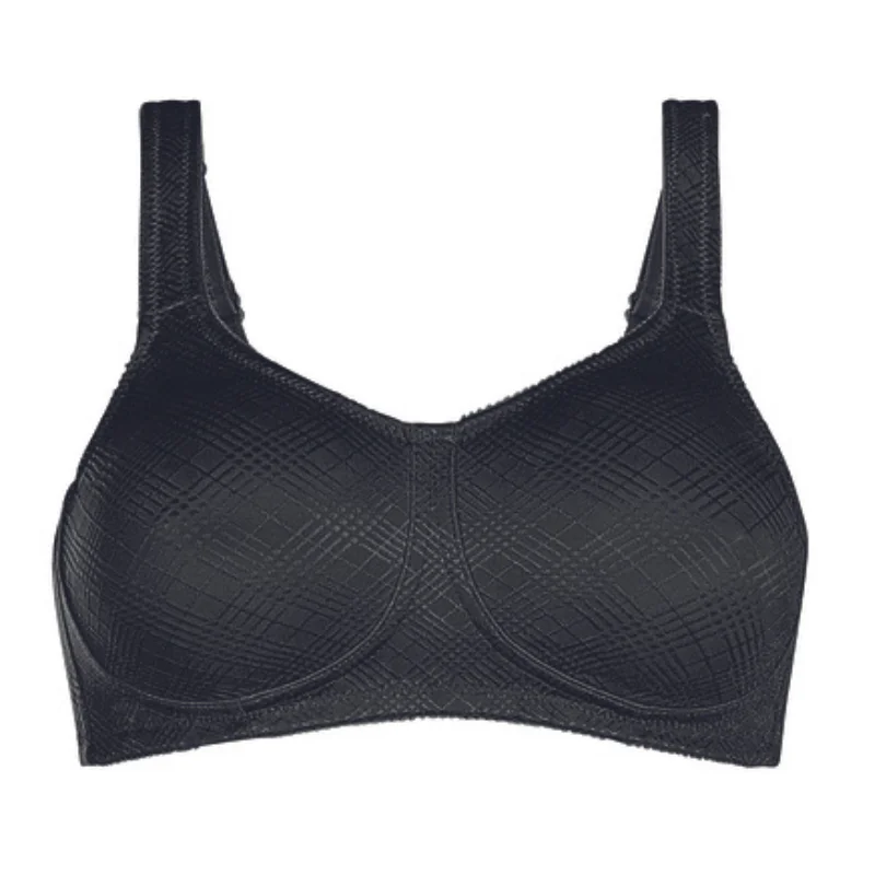 Women's plunge bras for low - cut topsAmoena Dianna Mastectomy Bra Black