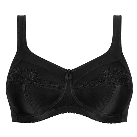 Women's plunge bras for low - cut topsAmoena Isadora Mastectomy Bra Black