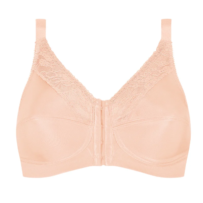 Women's bras with a cotton - polyester blendAmoena Nancy Front-Closure Mastectomy Bra Blush