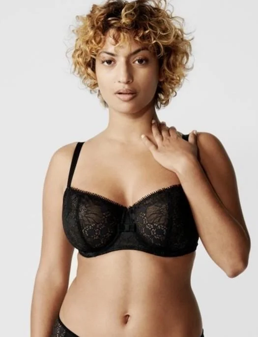 Women's bras with a contoured cup designChantelle Day to Night Lace Unlined Demi Bra